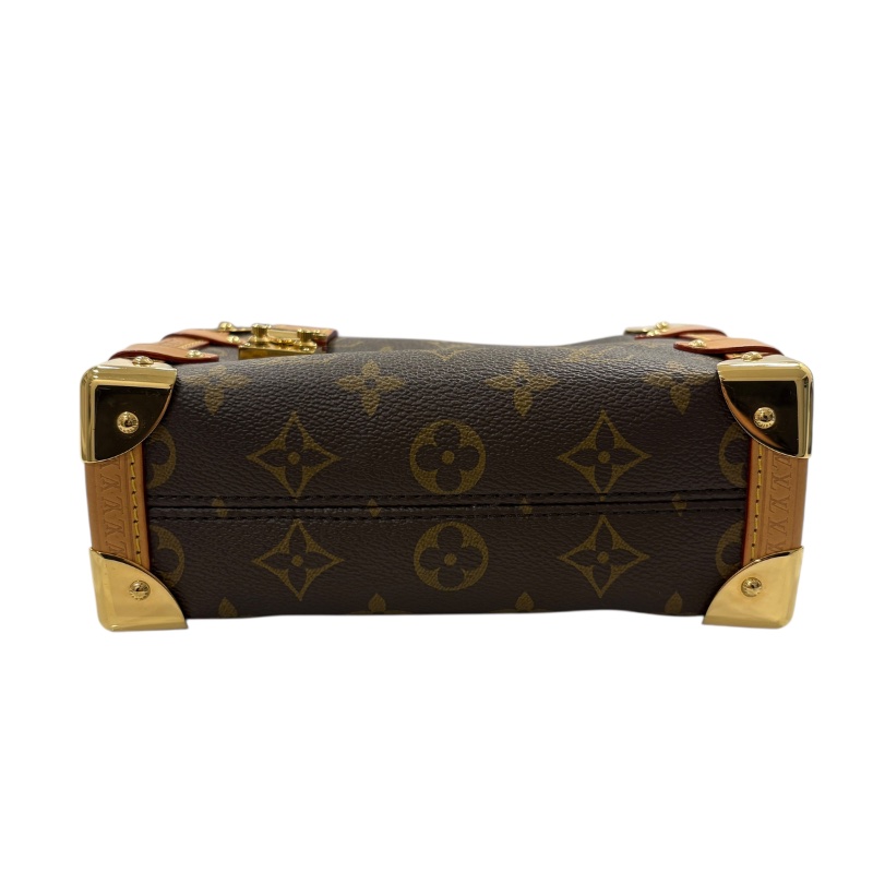 LOUIS VUITTON 路易威登 M46815 Side Trunk PM 軟箱包 老花 棕色 金釦-5