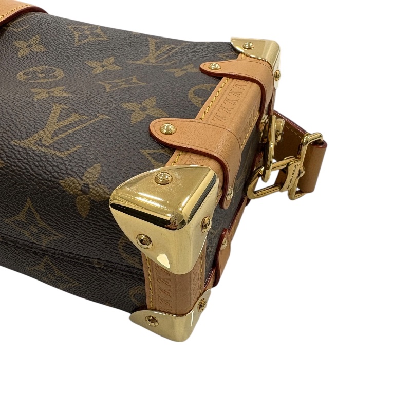 LOUIS VUITTON 路易威登 M46815 Side Trunk PM 軟箱包 老花 棕色 金釦-7