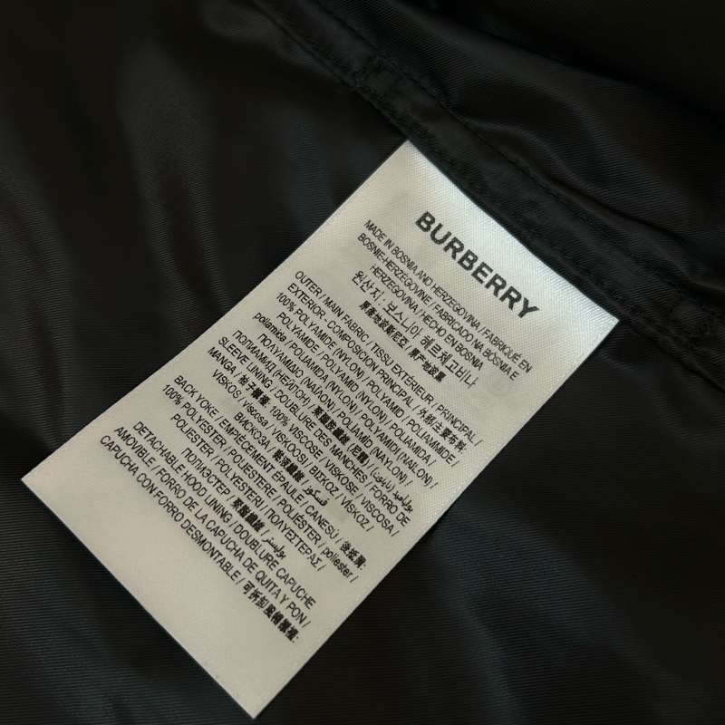 BURBERRY英國黑色輕盈風衣UK4-14