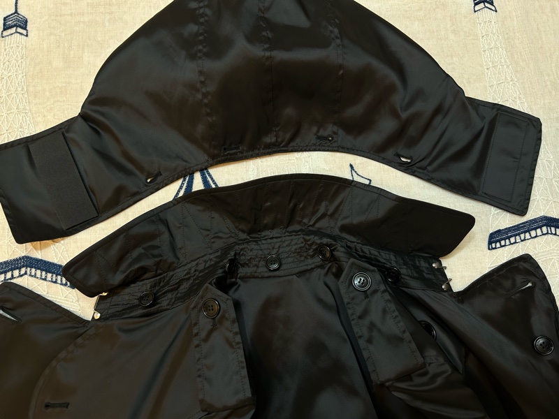 BURBERRY英國黑色輕盈風衣UK4-16