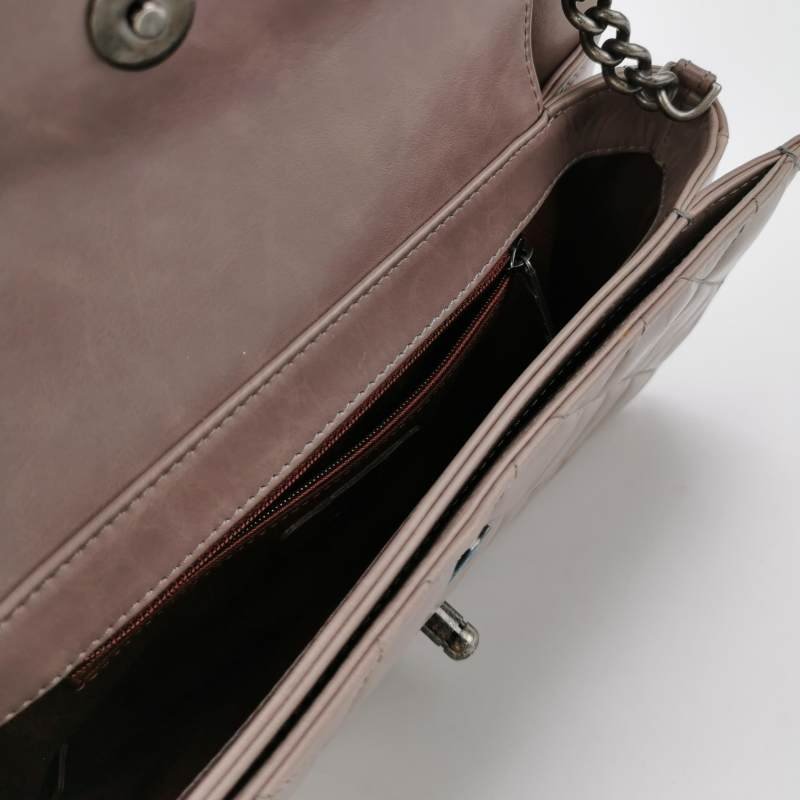 Chanel CF Bombey 孟買系列 小號 牛皮 純色 菱格 絎縫 單肩包-6