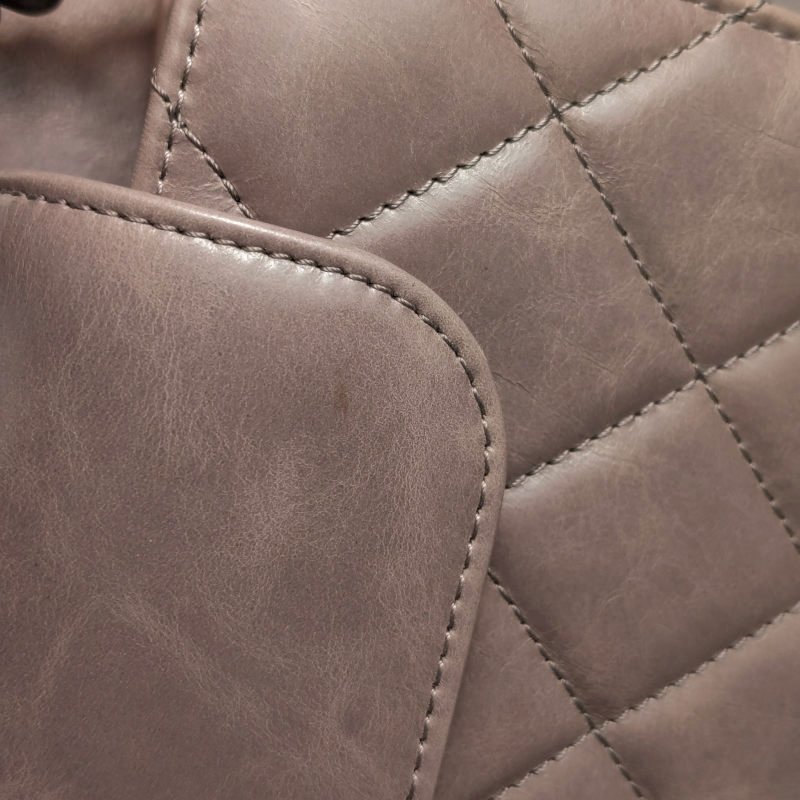 Chanel CF Bombey 孟買系列 小號 牛皮 純色 菱格 絎縫 單肩包-10