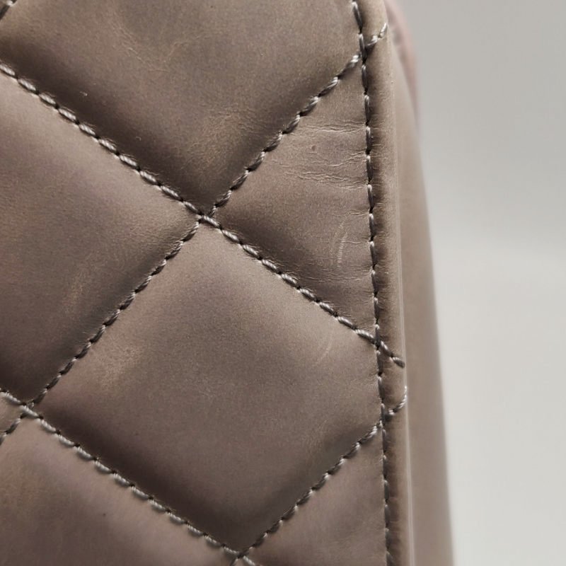 Chanel CF Bombey 孟買系列 小號 牛皮 純色 菱格 絎縫 單肩包-14