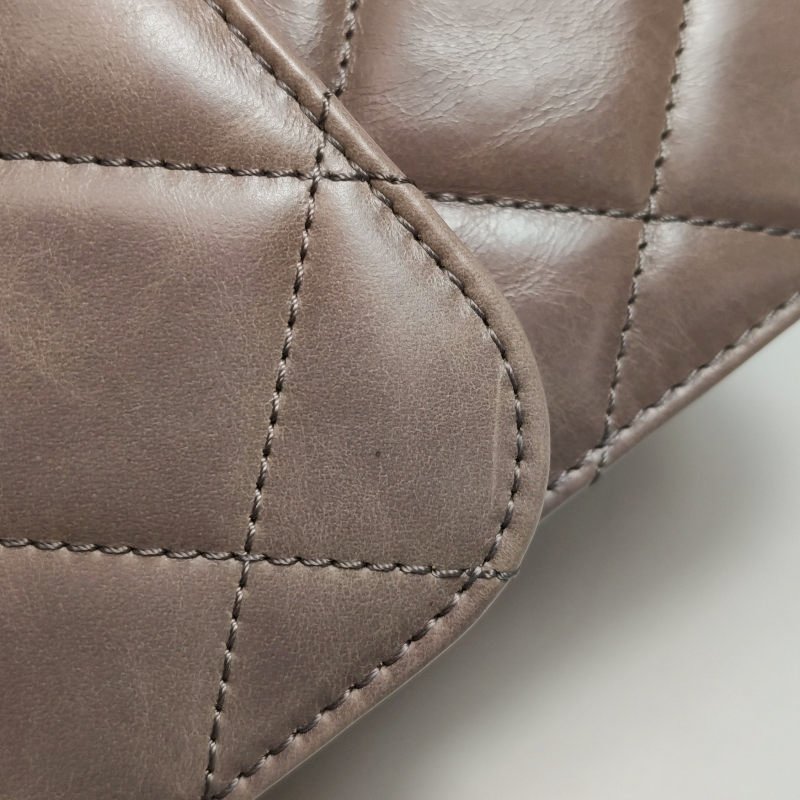 Chanel CF Bombey 孟買系列 小號 牛皮 純色 菱格 絎縫 單肩包-15