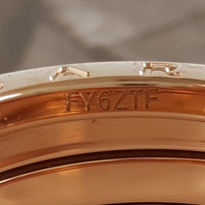 BVLGARI寶格麗 B.zero1 18K玫瑰金四環彈簧戒指59號-4