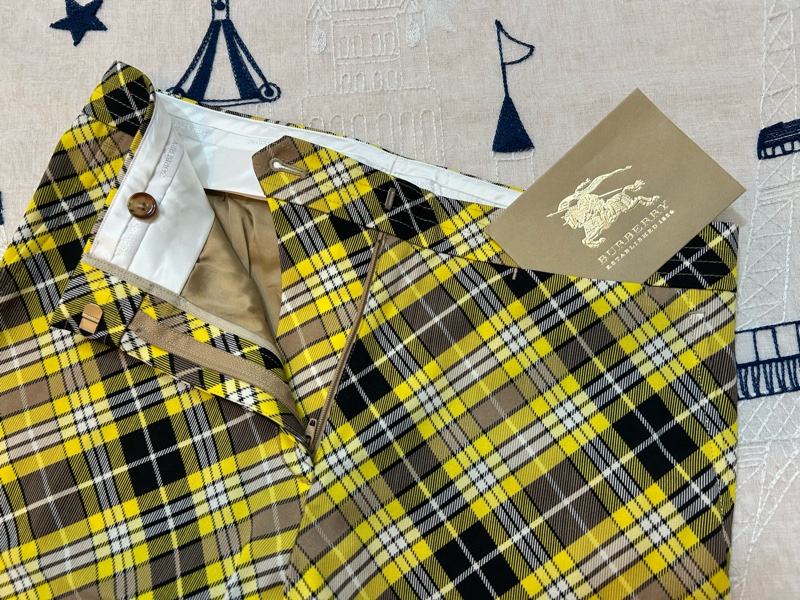 BURBERRY英國格紋羊毛褲UK6-4