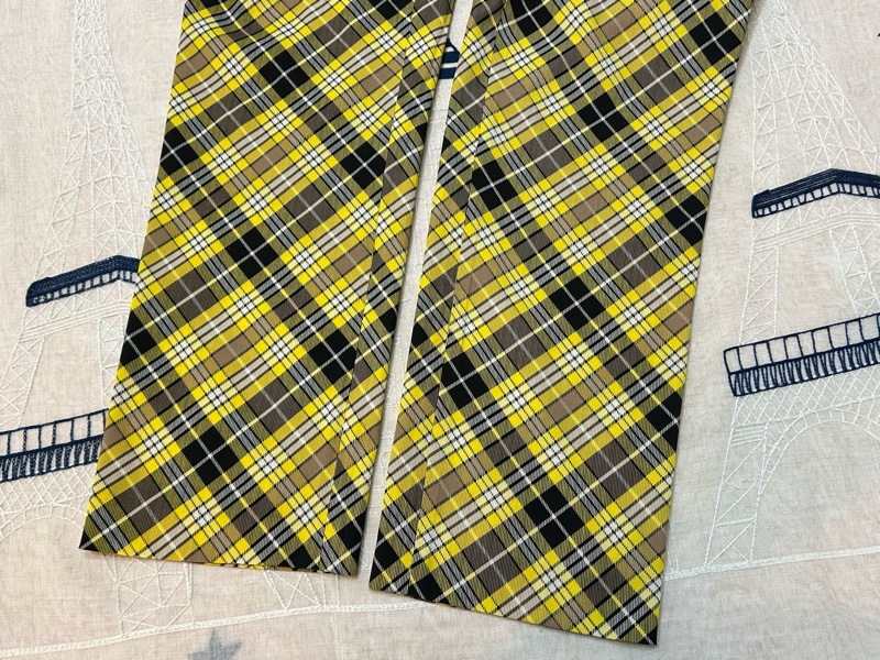 BURBERRY英國格紋羊毛褲UK6-8