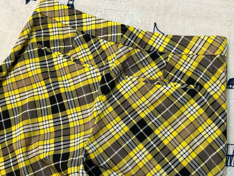 BURBERRY英國格紋羊毛褲UK6-14