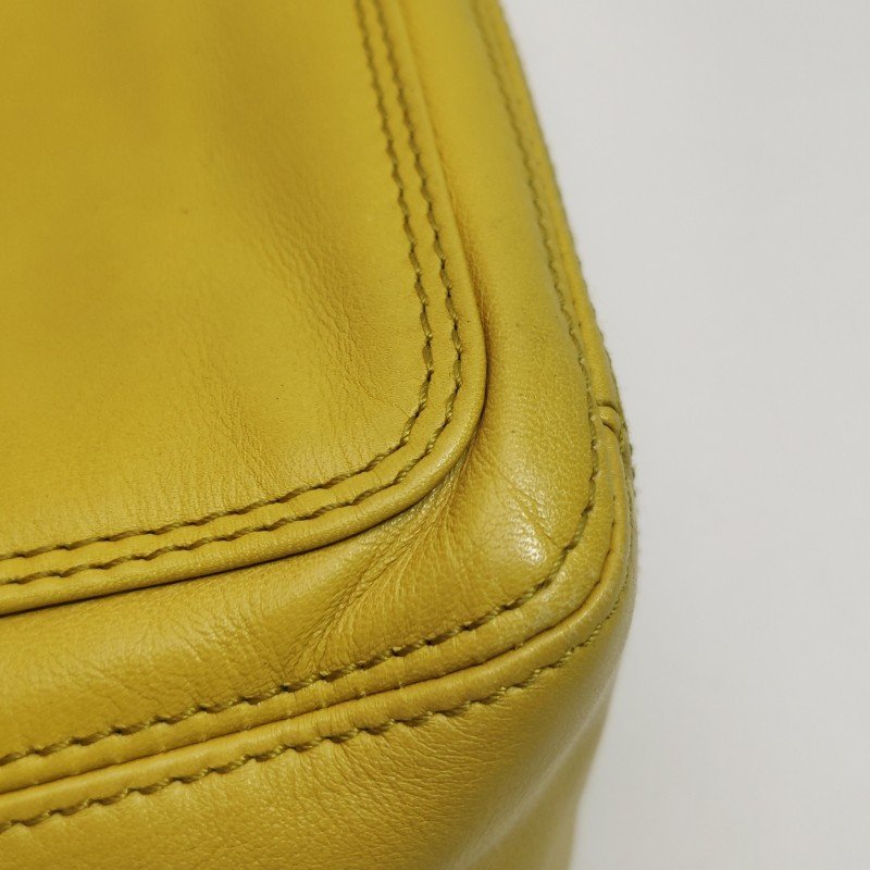 Chanel 羊皮 純色 雙C Logo 翻蓋 中古 單肩包-16