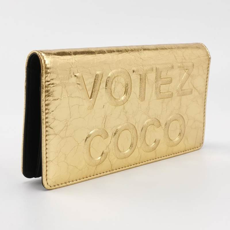 Chanel 羊皮 純色 字母 Logo 錢包-2