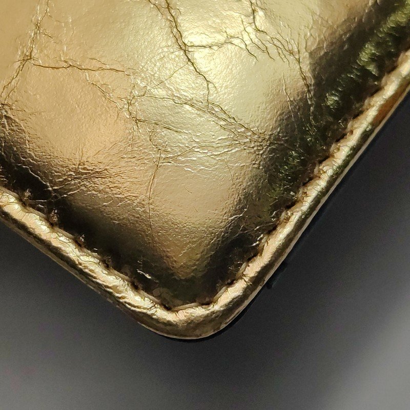 Chanel 羊皮 純色 字母 Logo 錢包-12