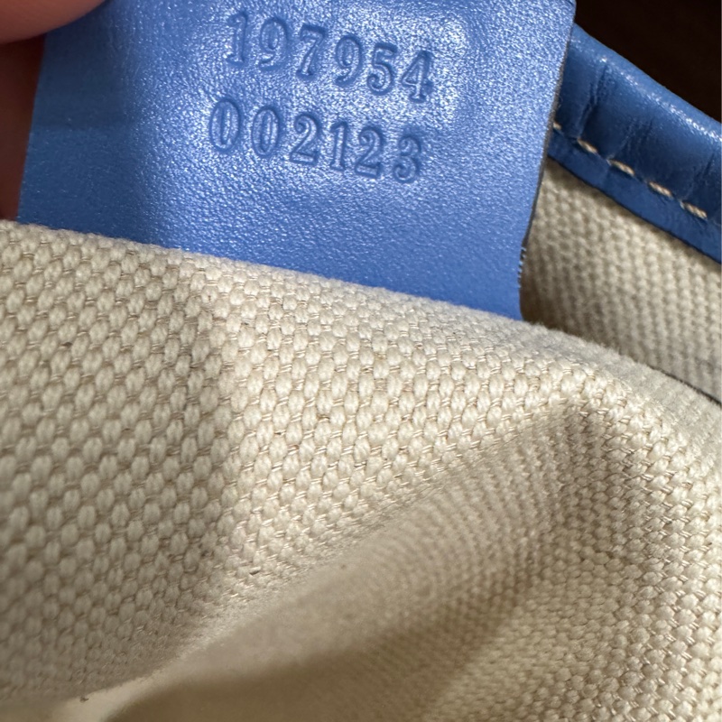 專櫃正品 GUCCI 古馳197954 藍邊GG紋 PVC TOTE 精品包 托特包 肩背包 購物包-13