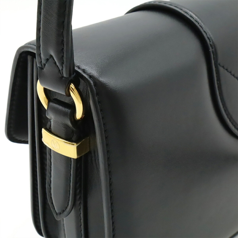 LOUIS VUITTON LV PONT 9 Pont Neuf 光滑皮革單肩包，Noir，黑色，M55948-4