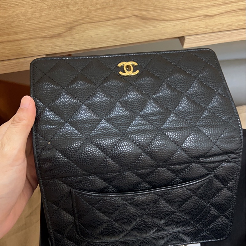 Chanel woc 2025旋轉扣 經典黑金-4