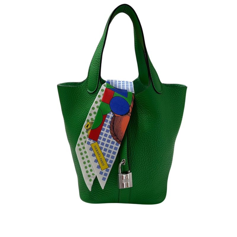 Hermès Picotin Lock 18 T/C Bamboo 竹子綠色-0