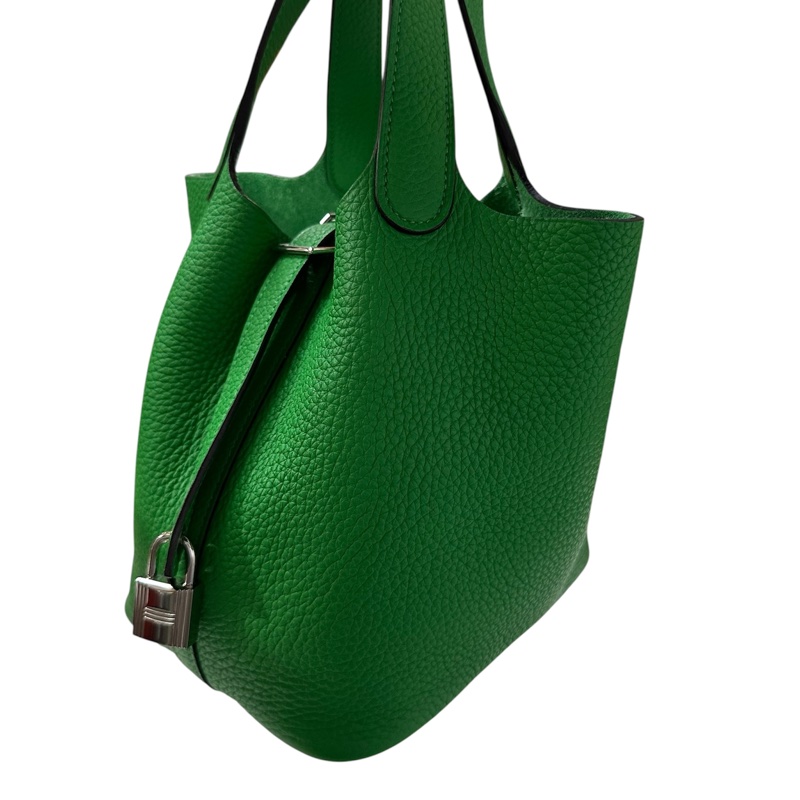 Hermès Picotin Lock 18 T/C Bamboo 竹子綠色-11