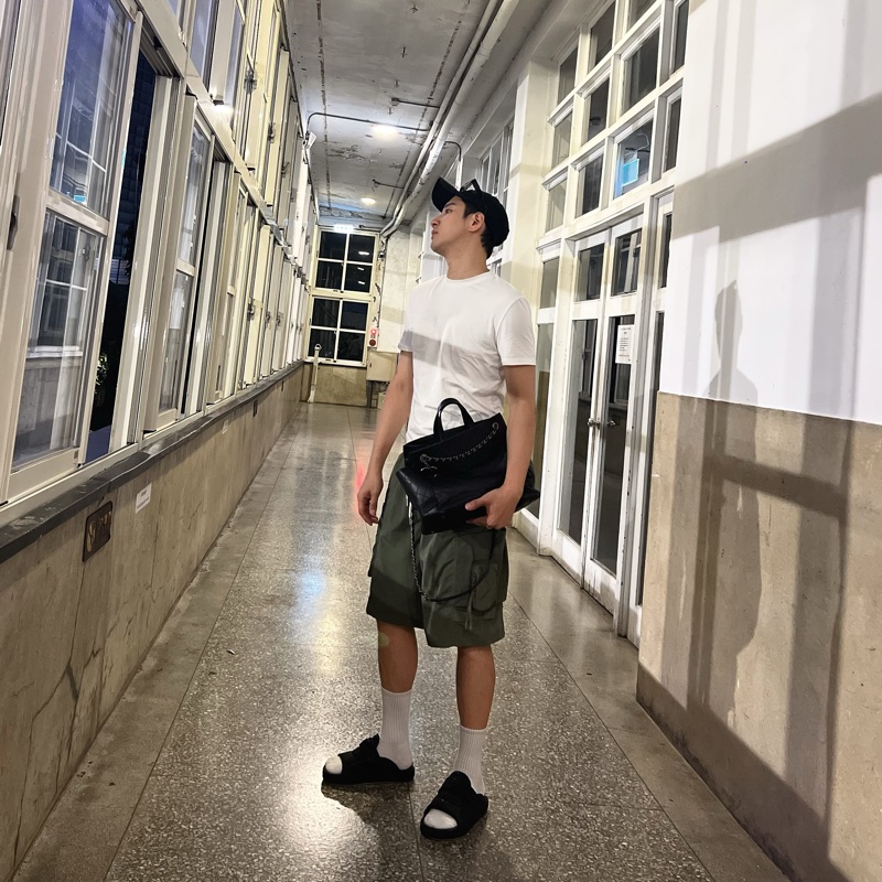 香奈兒Chanel 黑銀牛皮外縫托特包 手提包 公文包 肩背包 斜背包 心頭🖤-22