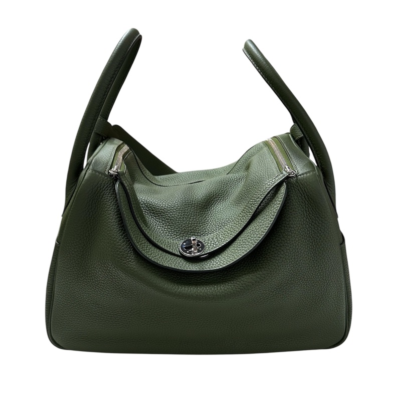 Hermès Lindy 34 T/C Leather 綠色-7