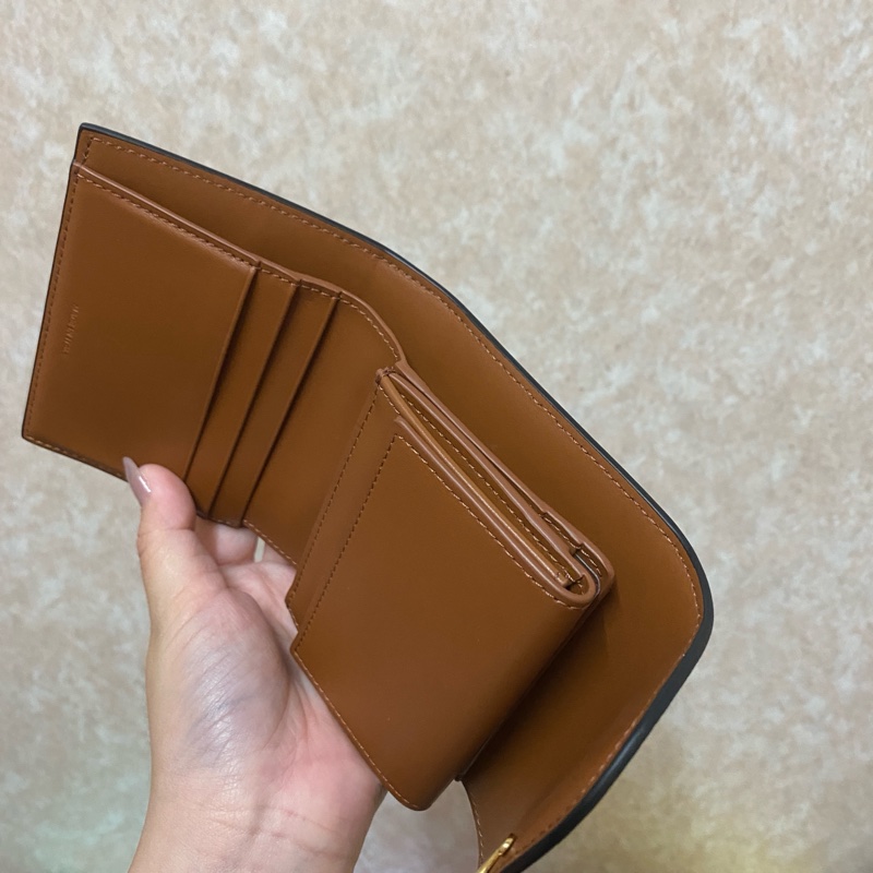 Celine TRIOMPHE標誌印花小號翻蓋錢包-4