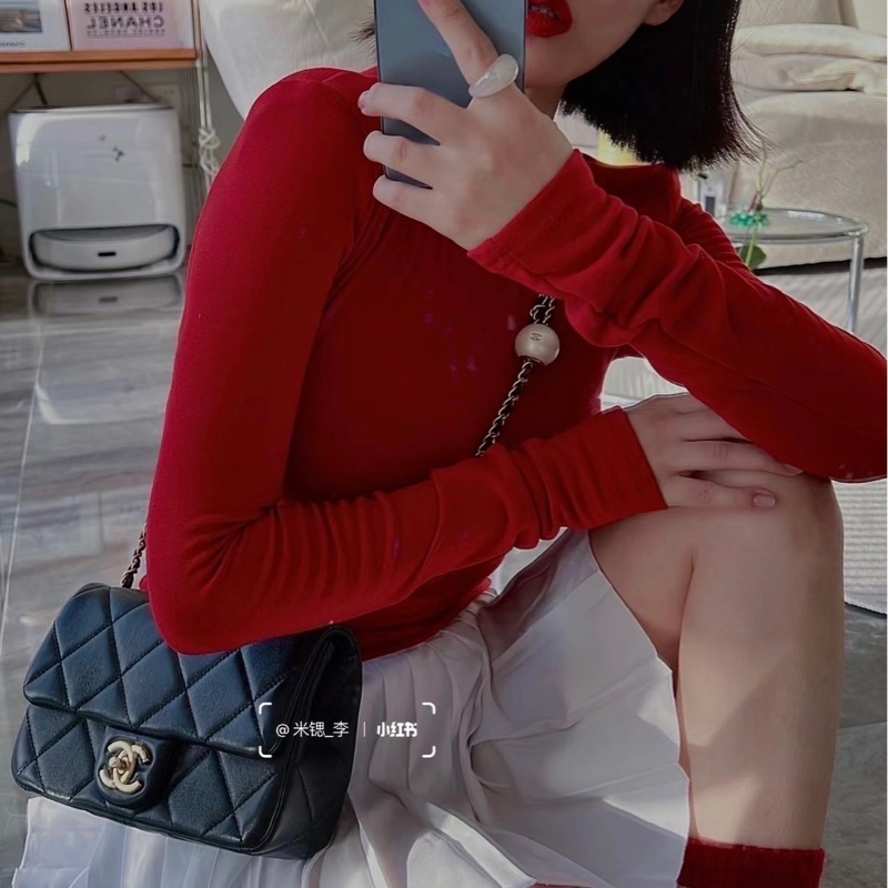 「M.Y精品」 Chanel 小香 鑲嵌珍珠調節釦 湯圓調節釦 cf20 coco20 金球大mini-2