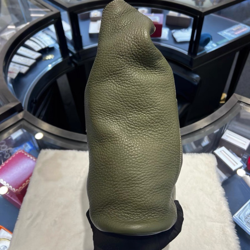 Hermes軍綠色水桶包經典款式-3