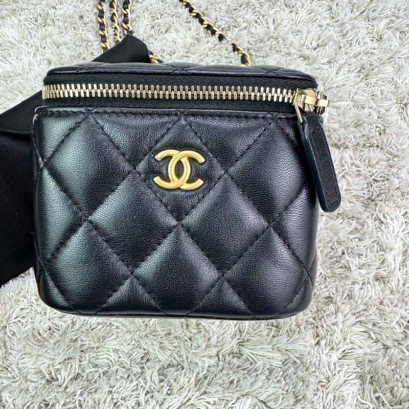 香奈兒 CHANEL 金球小盒子黑色-5