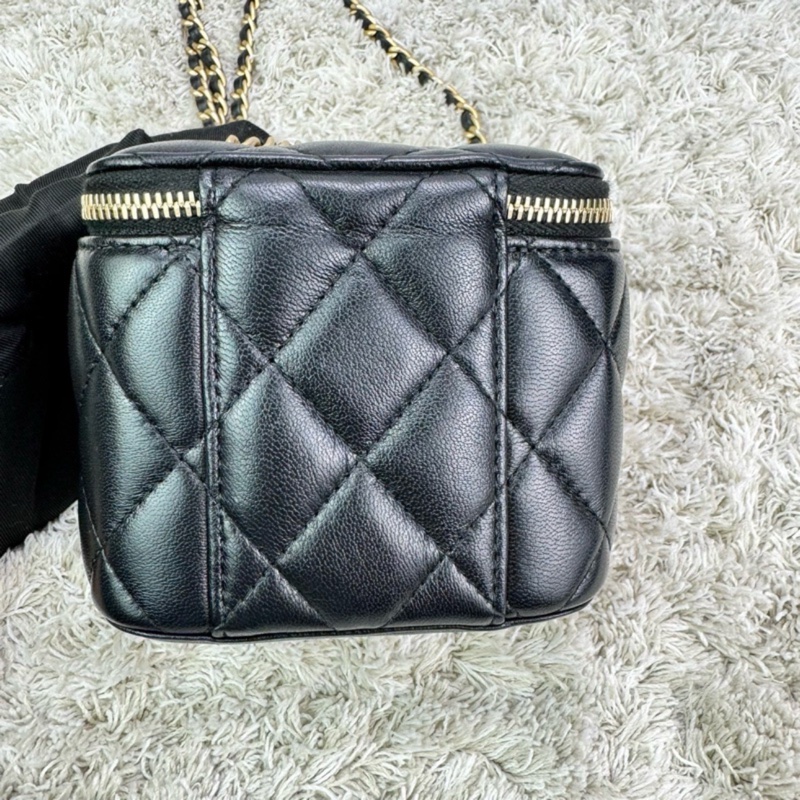 香奈兒 CHANEL 金球小盒子黑色-6