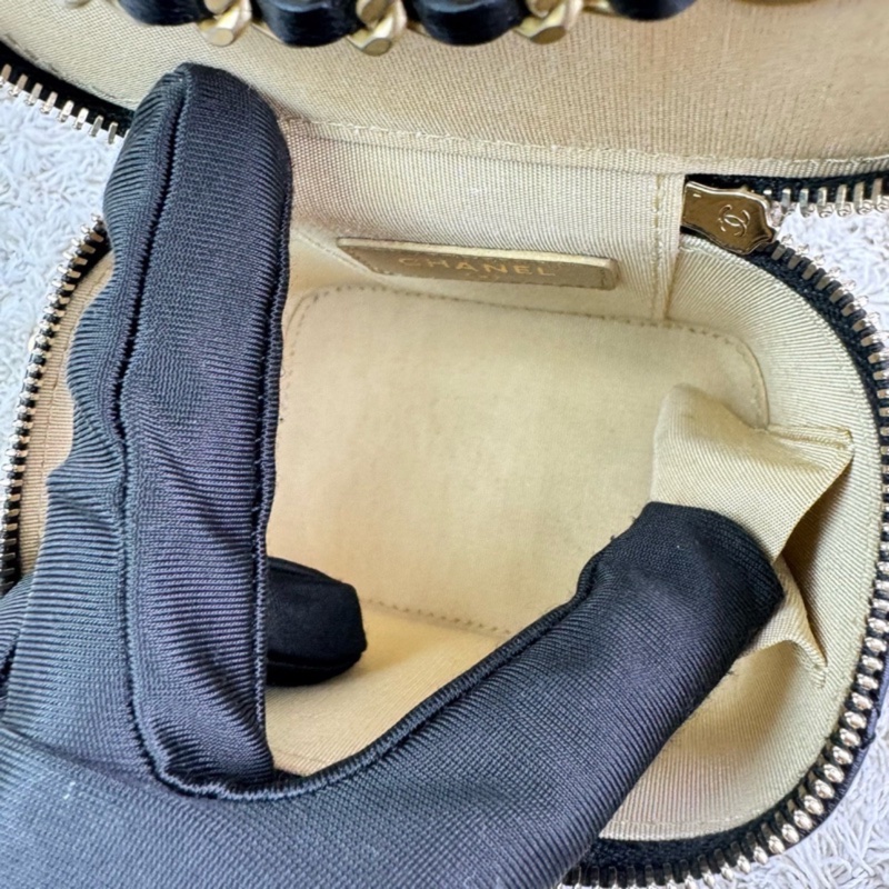 香奈兒 CHANEL 金球小盒子黑色-15