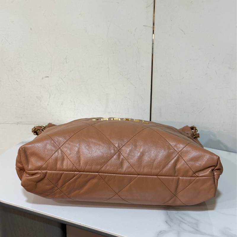 🈶購證 #22萬入手 #全網唯一泰奶色 香奈兒22bag垃圾袋小號 芯片款-9