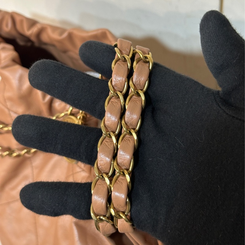 🈶購證 #22萬入手 #全網唯一泰奶色 香奈兒22bag垃圾袋小號 芯片款-18