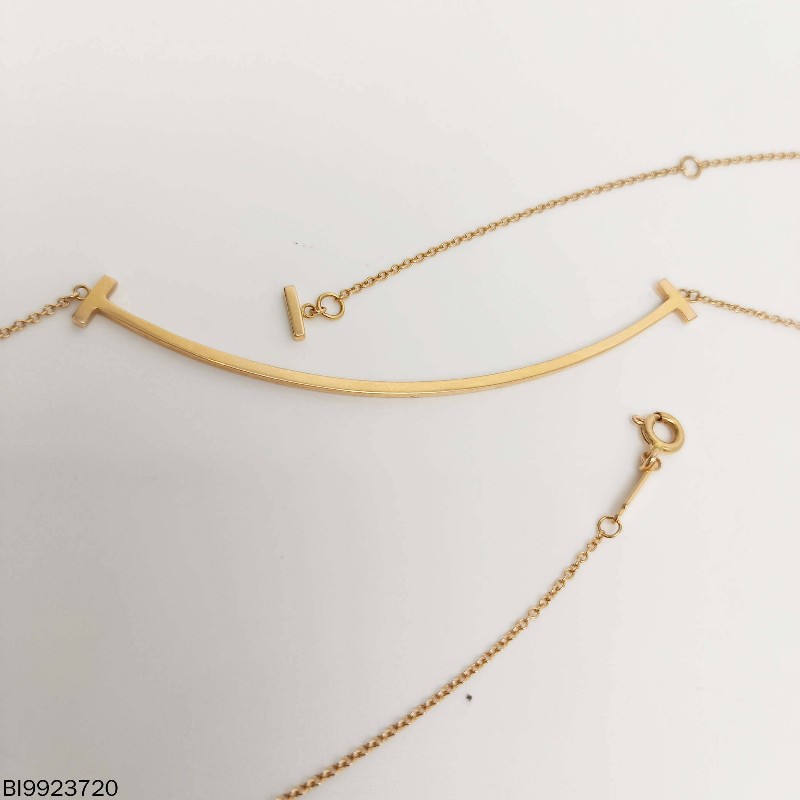 Tiffany & co 大笑臉smile玫瑰金項鏈-1