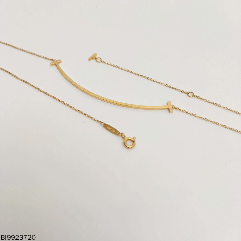 Tiffany & co 大笑臉smile玫瑰金項鏈-3