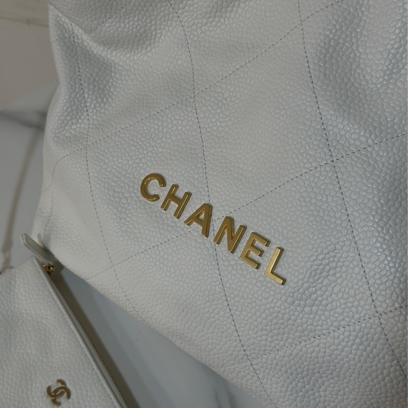 🈶購證 #近新帶膜 #荔枝皮 香奈兒白金22bag小號 #全網唯一稀有皮質釋出-15