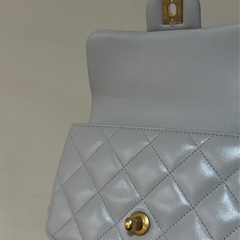 🈶查碼圖證明 #20多萬入手 #近新帶膜 香奈兒25c mini cf愛心調節扣鏈條口蓋包-14