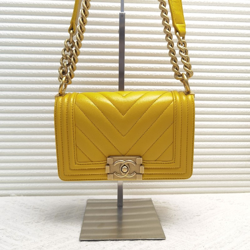 CHANEL香奈兒Leboy 17B V紋小號鏈條包 肩背包 斜背包-0