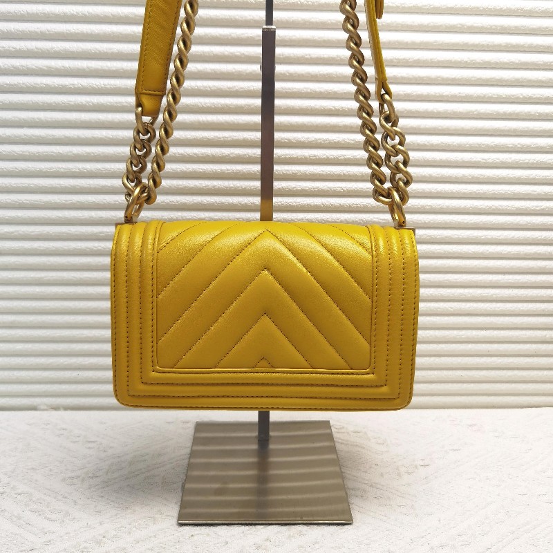 CHANEL香奈兒Leboy 17B V紋小號鏈條包 肩背包 斜背包-1