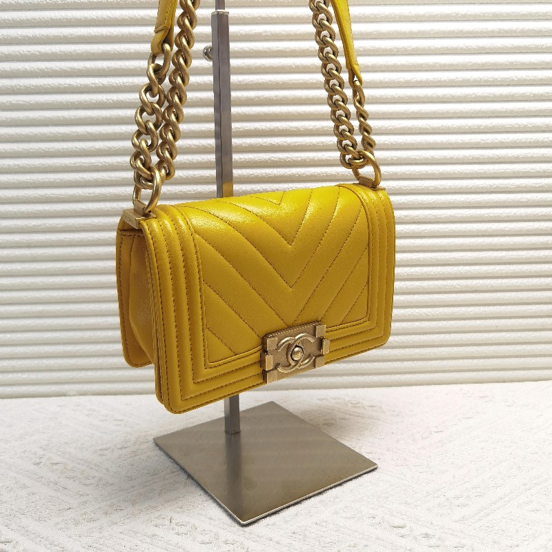 CHANEL香奈兒Leboy 17B V紋小號鏈條包 肩背包 斜背包-3