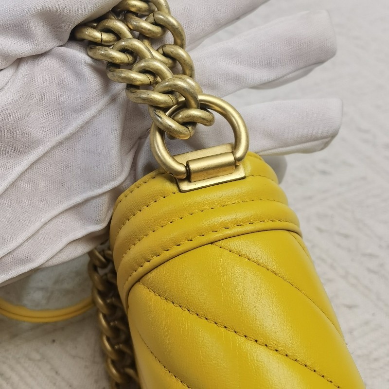 CHANEL香奈兒Leboy 17B V紋小號鏈條包 肩背包 斜背包-12