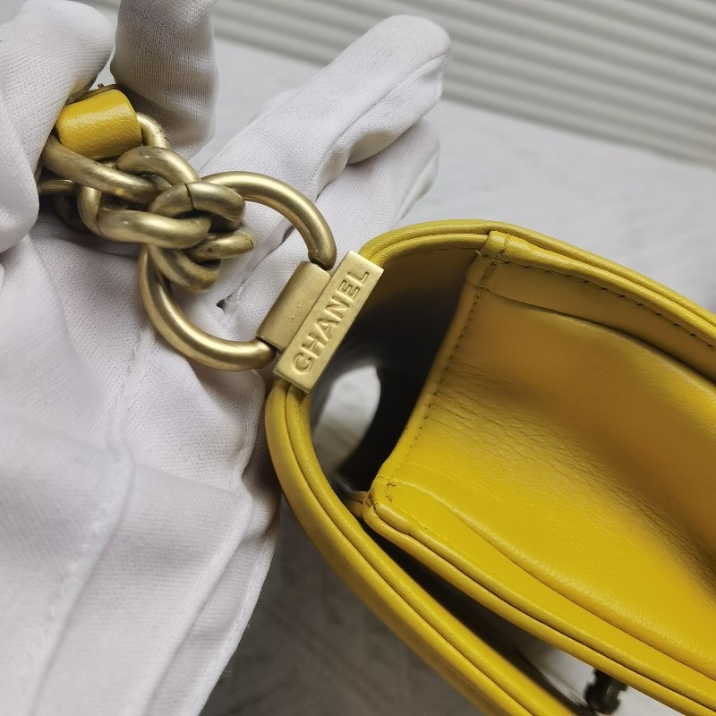 CHANEL香奈兒Leboy 17B V紋小號鏈條包 肩背包 斜背包-18