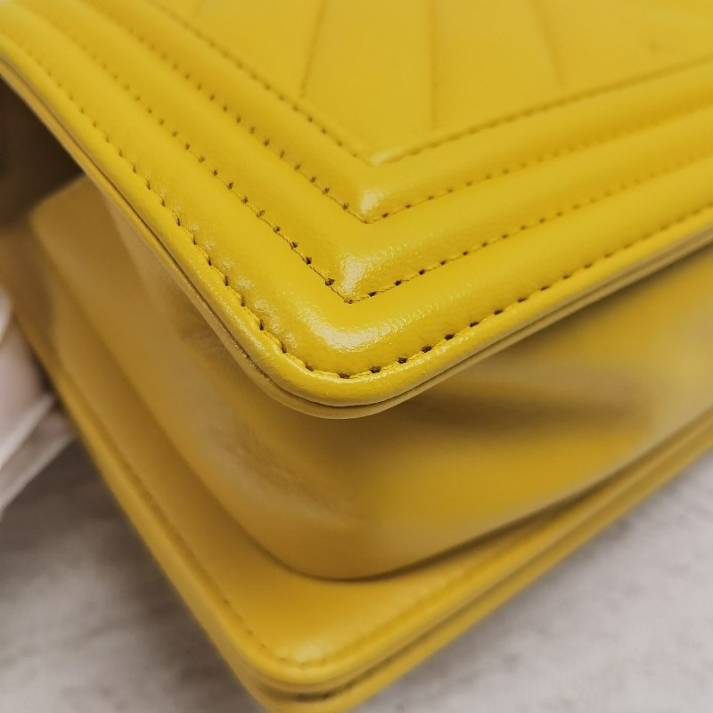 CHANEL香奈兒Leboy 17B V紋小號鏈條包 肩背包 斜背包-21