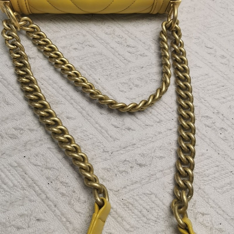 CHANEL香奈兒Leboy 17B V紋小號鏈條包 肩背包 斜背包-25