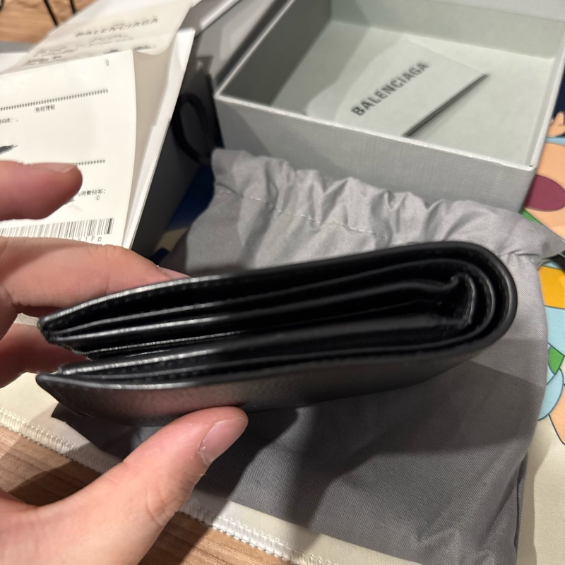 BALENCIAGA 黑色錢包 皮包-7