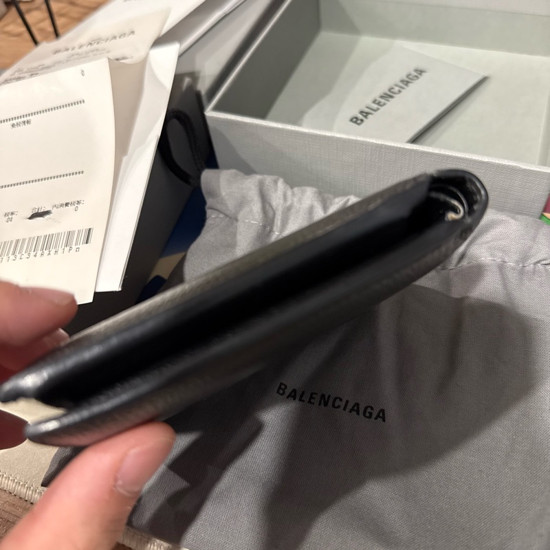 BALENCIAGA 黑色錢包 皮包-8