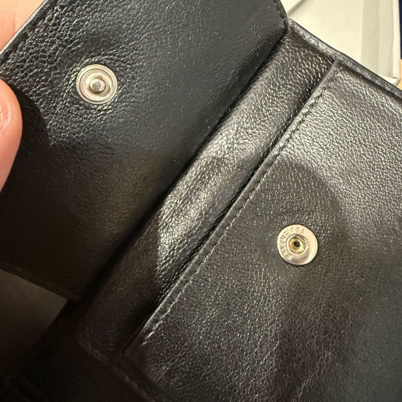 BALENCIAGA 黑色錢包 皮包-10