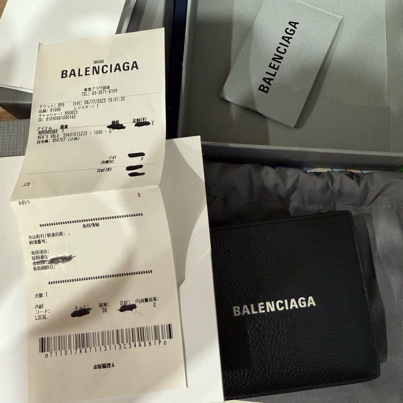BALENCIAGA 黑色錢包 皮包-11