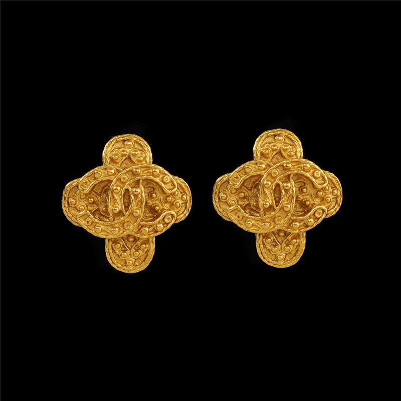 Chanel 香奈兒 葡萄藤耳夾 耳環 項鍊-0