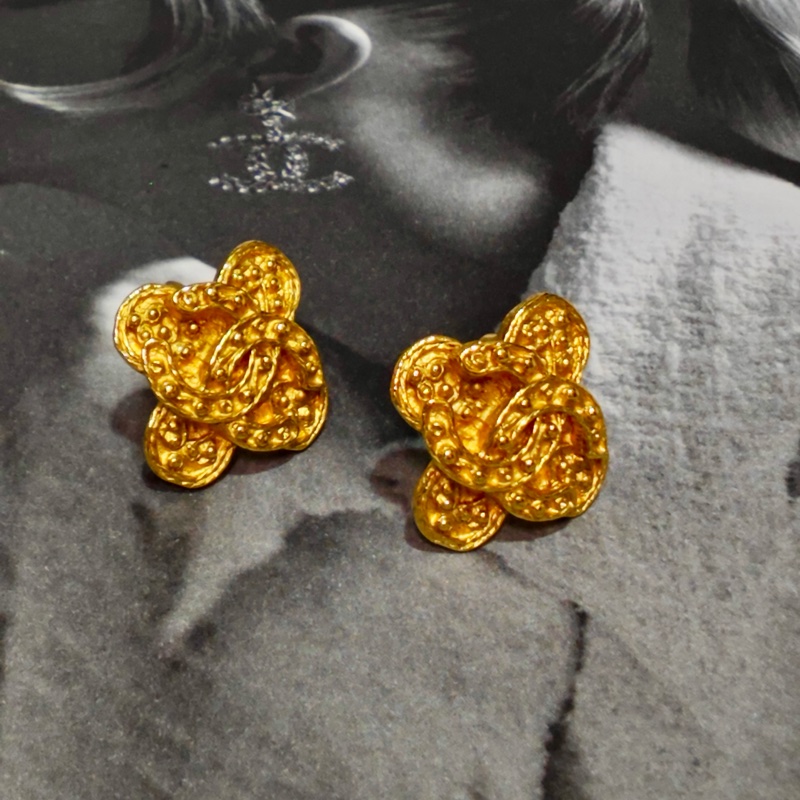 Chanel 香奈兒 葡萄藤耳夾 耳環 項鍊-5