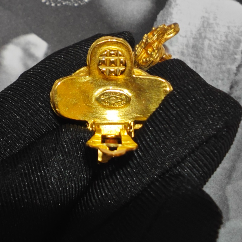 Chanel 香奈兒 葡萄藤耳夾 耳環 項鍊-9