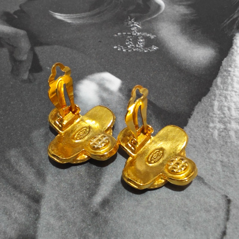 Chanel 香奈兒 葡萄藤耳夾 耳環 項鍊-23