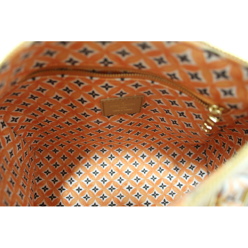 NEW Louis Vuitton Limited Edition Beige/Orange Monogram Giant By The Pool 2.0 Speedy 25 Bandouliere Bag-14
